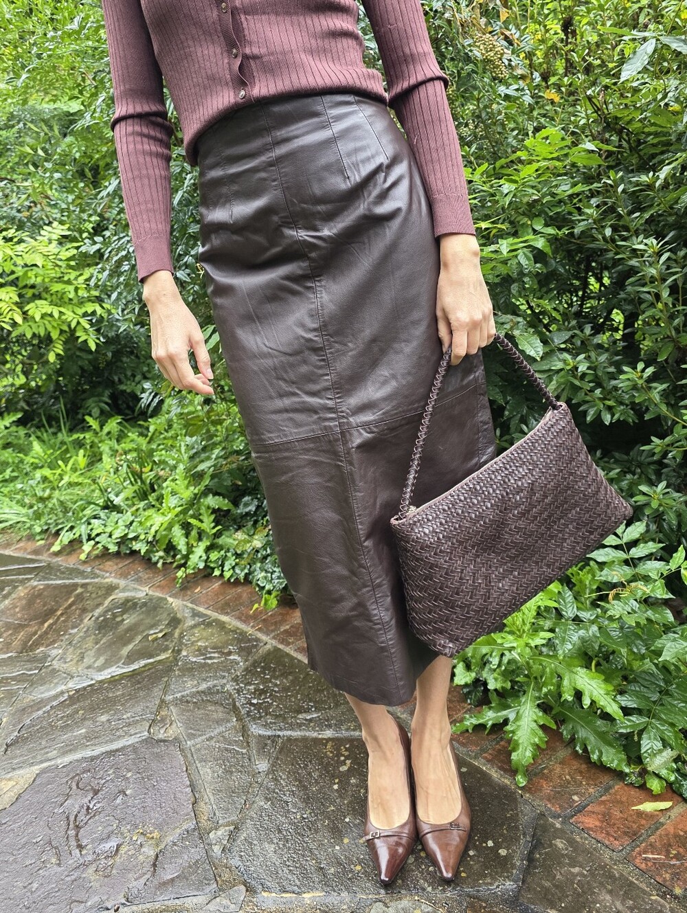 Leather skirt